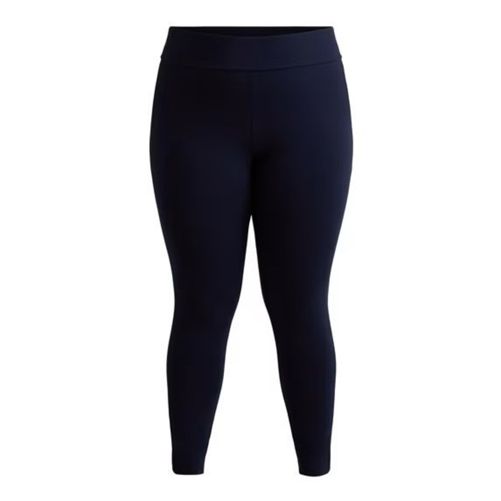 TERRA & SKY High Waist Leggings Sz‎ 3X (24W-26W) Dark Navy Blue Ankle Length NWT
